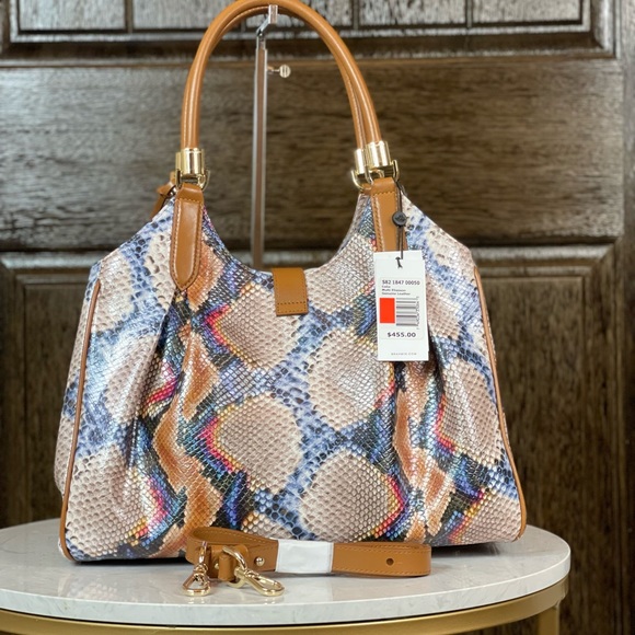 Brahmin Celia Satchel Handbag Multi Eliasson NWT - Picture 2 of 7